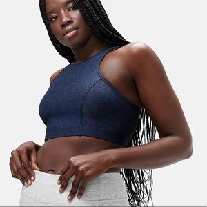 USED - OUTDOOR VOICES ATHENA CROP TOP - MEDIUM - NAVY